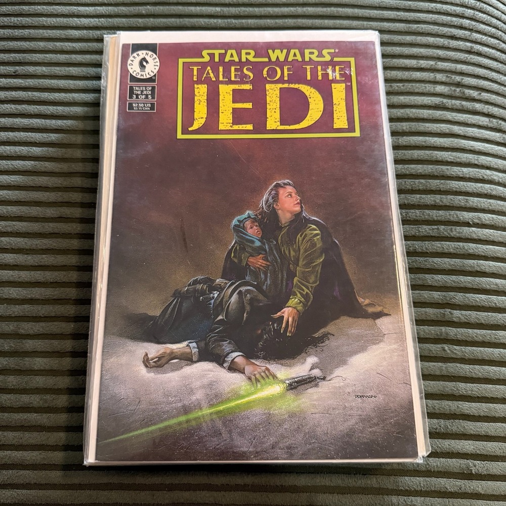 Dark Horse Star Wars Tales of the Jedi 3 1993 Comic Book Dave Dorman Art Vintage